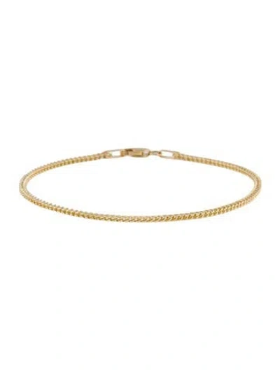 Pre-owned Bracelet 14k Square Foxtail Link , 7" In Multi