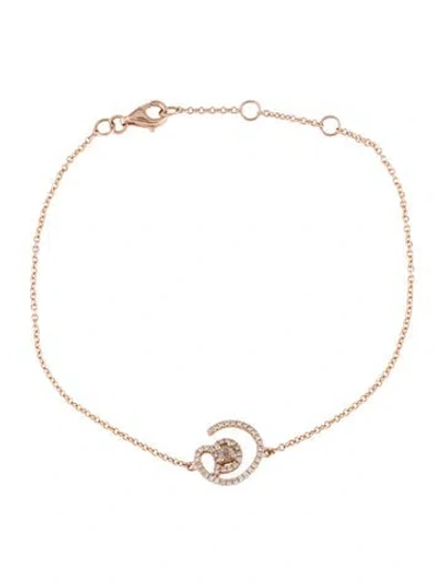 Pre-owned Bracelet 14k '@' Symbol , 7.5" In Multi
