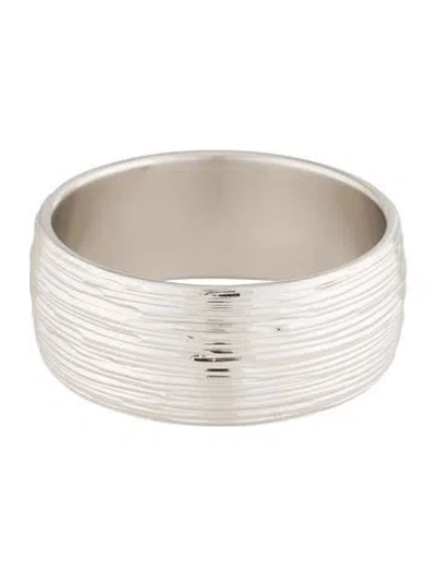 Pre-owned Bracelet 14k Textured Bangle, 8.25" In Multi