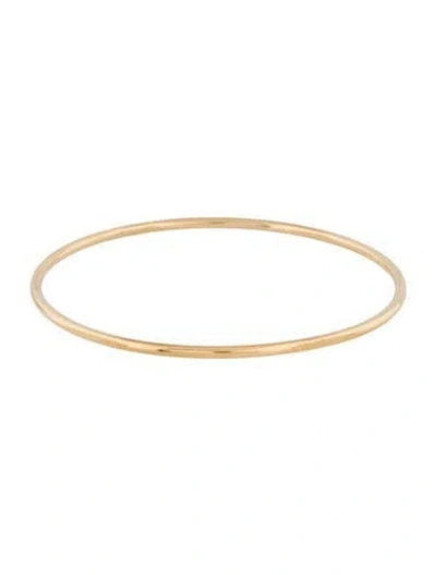Pre-owned Bracelet 14k Thin Bangle , 7.75" In Multi