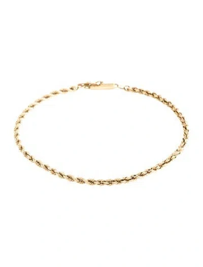 Pre-owned Bracelet 14k Twist Link , 7" In Multi
