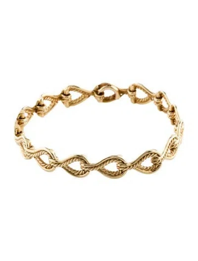 Pre-owned Bracelet 14k Twisted Rope , 6.5" In Multi