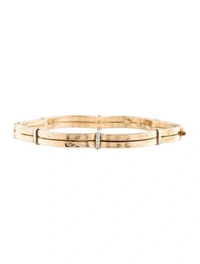 Pre-owned Bracelet 14k Two-tone , 7" In Multi