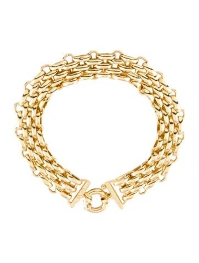 Pre-owned Bracelet 14k Woven Link , 7.5" In Multi