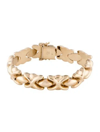 Pre-owned Bracelet 14k X Link , 7" In Multi