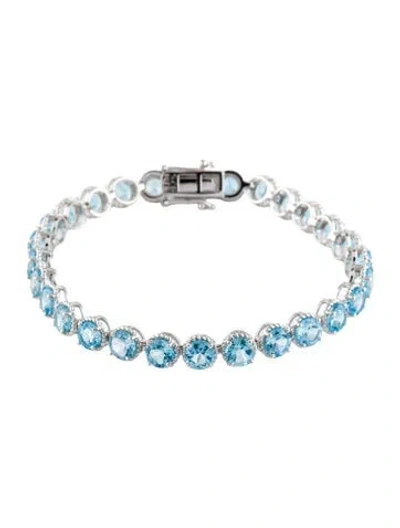 Pre-owned Bracelet 16.80ctw Topaz Link , 7" In Multi