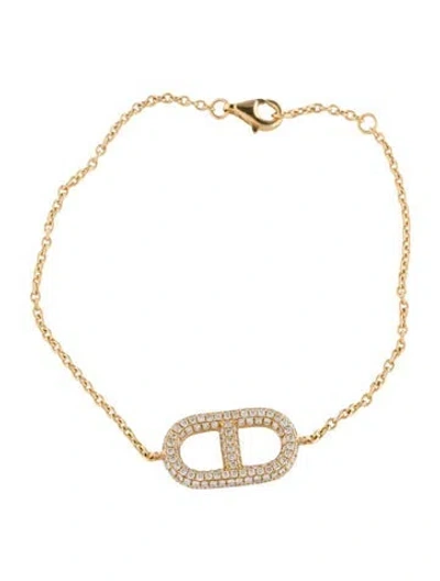 Pre-owned Bracelet 18k 1.00ctw Diamond Station , 7.25", 7.25" In Multi