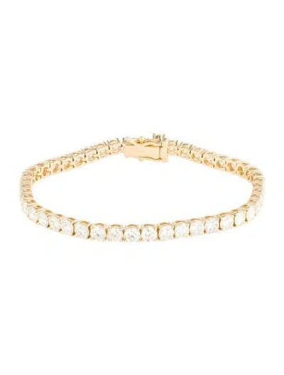 Pre-owned Bracelet 18k 10.40ctw Diamond Tennis , 7.25" In Multi