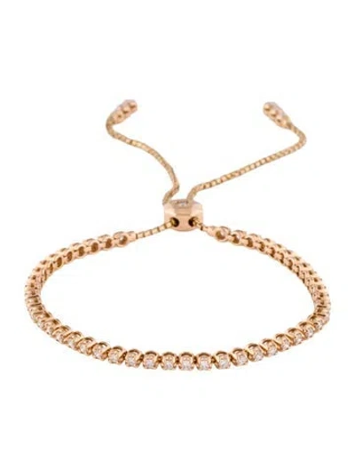 Pre-owned Bracelet 18k 1.04ctw Diamond Tennis , 9.25" In Multi