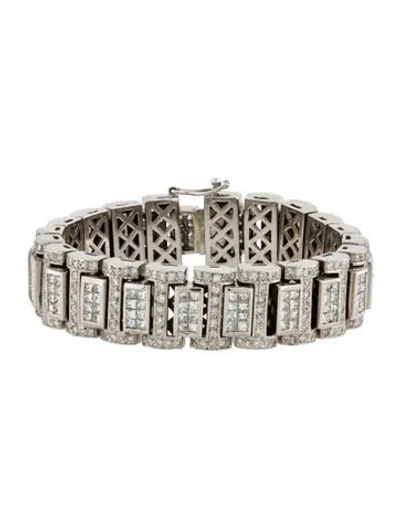 Pre-owned Bracelet 18k 10.70ctw Diamond Line , 6.5" In Multi