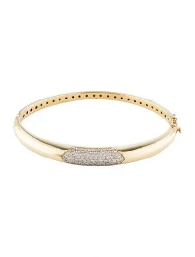 Pre-owned Bracelet 18k 1.11ctw Diamond Bangle , 6.75" In Multi