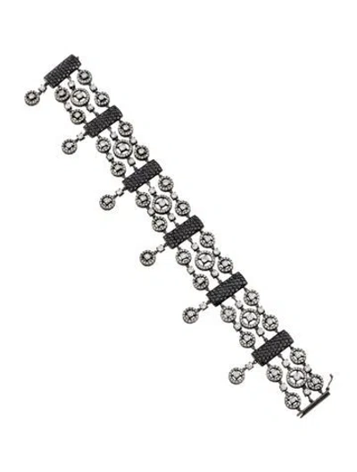 Pre-owned Bracelet 18k 11.33ctw Diamond Station , 7.5" In Multi
