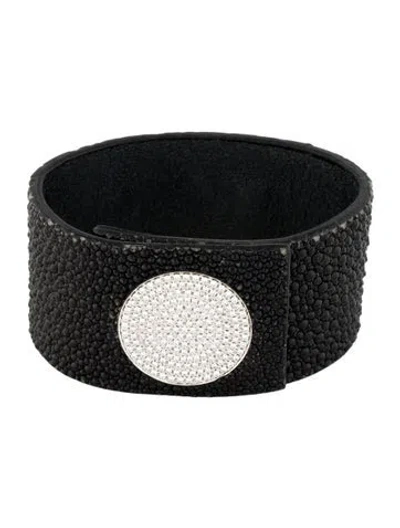 Pre-owned Bracelet 18k 1.16ctw Diamond Stingray Wrap  In Multi