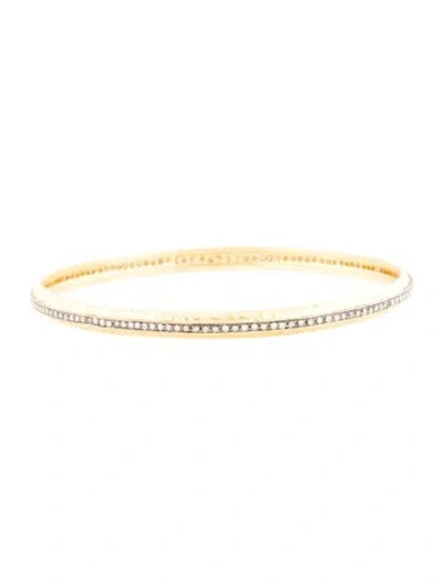 Pre-owned Bracelet 18k 1.23ctw Diamond Bangle, 7.75" In Multi
