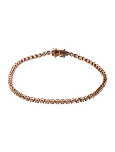 Pre-owned Bracelet 18k 1.50ctw Diamond , 7" In Multi