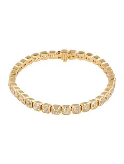 Pre-owned Bracelet 18k 15.41ctw Diamond Tennis , 6.75" In Multi