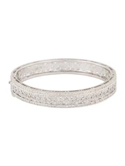 Pre-owned Bracelet 18k 1.55ct Diamond Bangle , 6.5" In Multi
