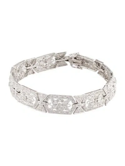 Pre-owned Bracelet 18k 1.62 Diamond Link , 7" In Multi