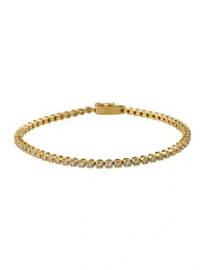 Pre-owned Bracelet 18k 1.71ct Diamond Tennis , 7.5" In Multi
