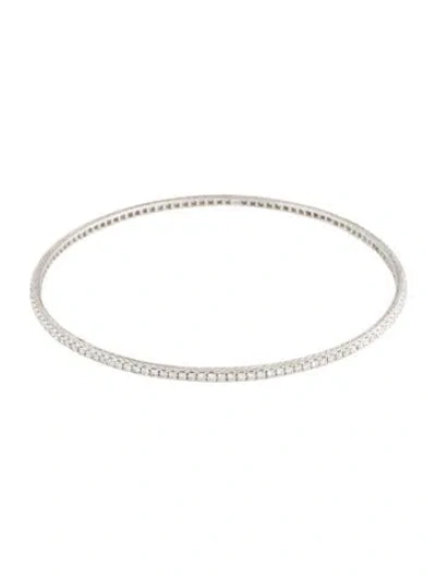 Pre-owned Bracelet 18k 1.72ctw Diamond Bangle , 7.75" In Multi