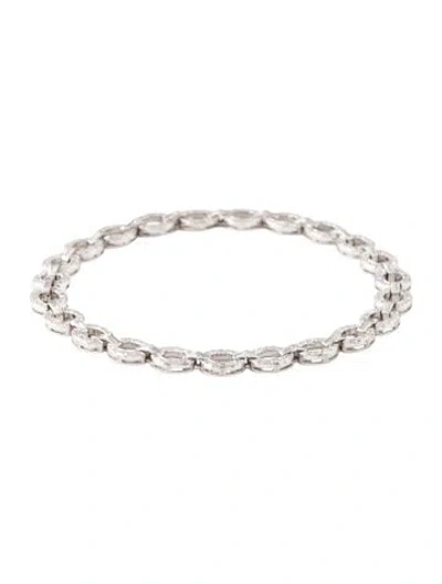 Pre-owned Bracelet 18k 1.72ctw Diamond Link , 7" In Multi