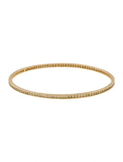Pre-owned Bracelet 18k 1.75ctw Diamond Bangle , 7.5" In Multi