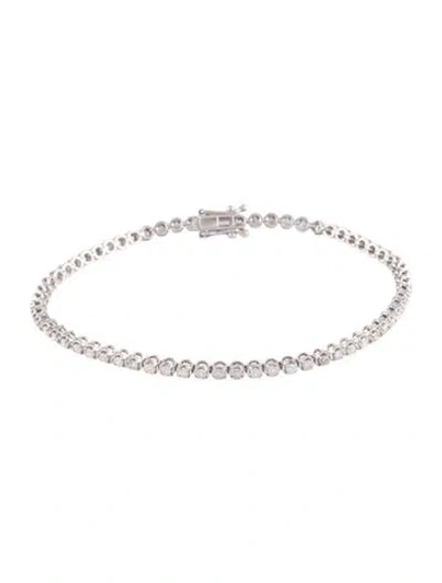 Pre-owned Bracelet 18k 1.76ctw Diamond Tennis , 6.75" In Multi