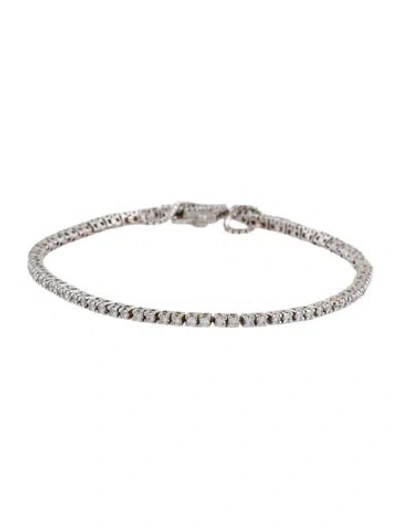 Pre-owned Bracelet 18k 1.80ctw Diamond Tennis , 7.75" In Multi