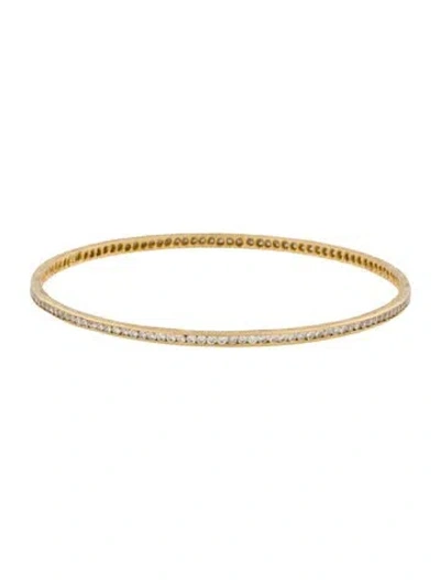 Pre-owned Bracelet 18k 1.87ctw Diamond Bangle , 7.5" In Multi