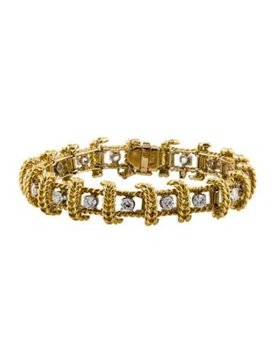 Pre-owned Bracelet 18k 2.47ctw Diamond Link , 6.75" In Multi