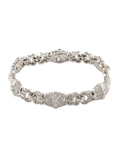 Pre-owned Bracelet 18k 2.52ctw Diamond Link , 6.25" In Multi