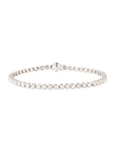 Pre-owned Bracelet 18k 2.53ctw Diamond Link , 7" In Multi