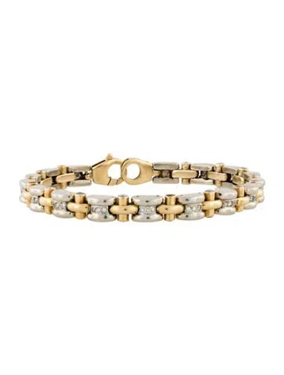 Pre-owned Bracelet 18k 2.58ctw Diamond Link , 8.25" In Multi