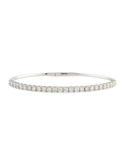 Pre-owned Bracelet 18k 2.68ctw Diamond Bangle, 6.75" In Multi