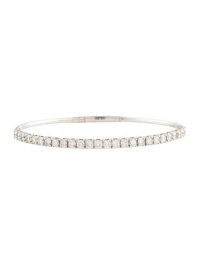 Pre-owned Bracelet 18k 2.68ctw Diamond Bangle, 6.75" In Multi