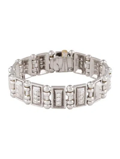 Pre-owned Bracelet 18k 2.80ctw Diamond Link , 7.25" In Multi