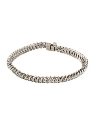 Pre-owned Bracelet 18k 3.00ctw Diamond Tennis , 6.75" In Multi