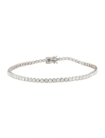 Pre-owned Bracelet 18k 3.00ctw Diamond Tennis Link , 6.75" In Multi