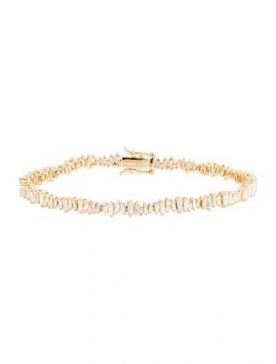Pre-owned Bracelet 18k 3.03ctw Diamond Link , 7" In Multi