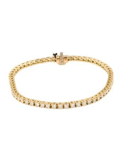 Pre-owned Bracelet 18k 3.11ctw Diamond Tennis , 7" In Multi