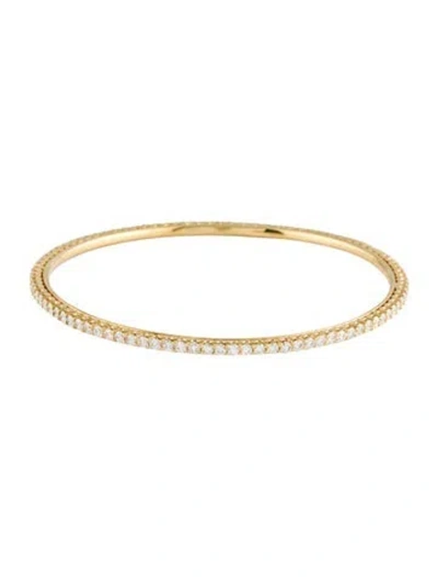 Pre-owned Bracelet 18k 3.29ctw Diamond Bangle, 7.75" In Multi