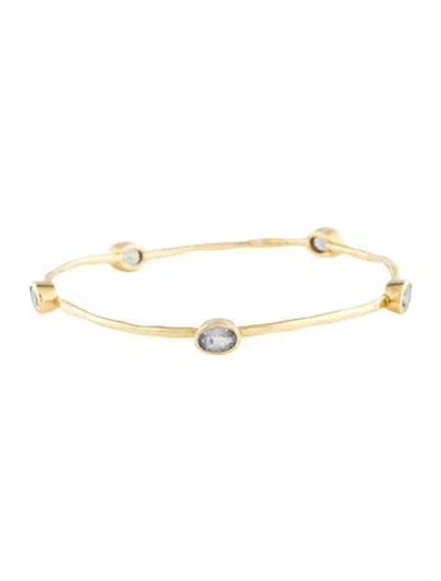 Pre-owned Bracelet 18k 3.40ctw Sapphire Station , 7.75" In Multi