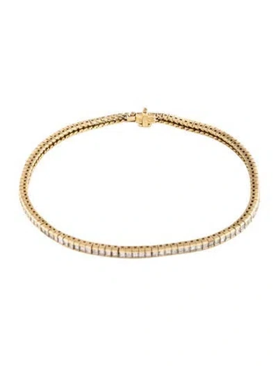 Pre-owned Bracelet 18k 3.79ctw Diamond Link , 8.25" In Multi