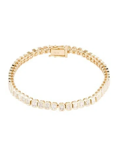 Pre-owned Bracelet 18k 3.93ctw Diamond Tennis , 7" In Multi