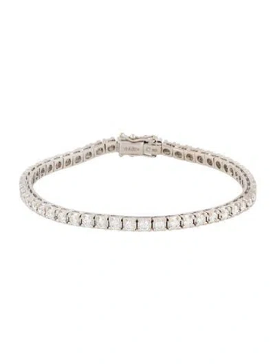 Pre-owned Bracelet 18k 4.00ctw Diamond Tennis , 7" In Multi