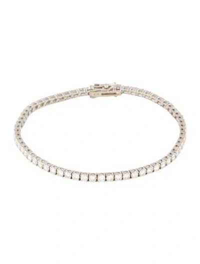 Pre-owned Bracelet 18k 4.16ctw Diamond Tennis , 7" In Multi