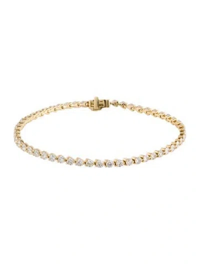 Pre-owned Bracelet 18k 4.42ctw Diamond Tennis , 7.25" In Multi