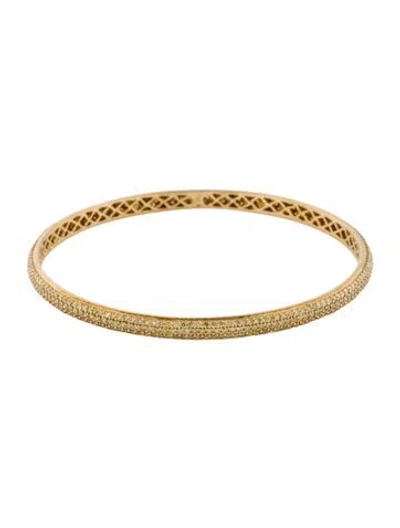 Pre-owned Bracelet 18k 4.54ctw Diamond Bangle , 7.75" In Multi