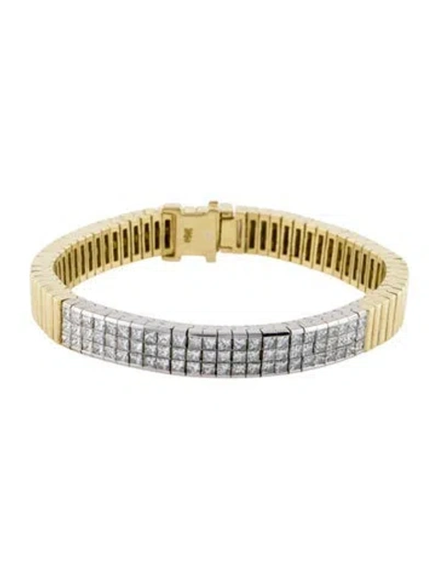 Pre-owned Bracelet 18k 4.68ctw Diamond Tennis , 6.75" In Multi