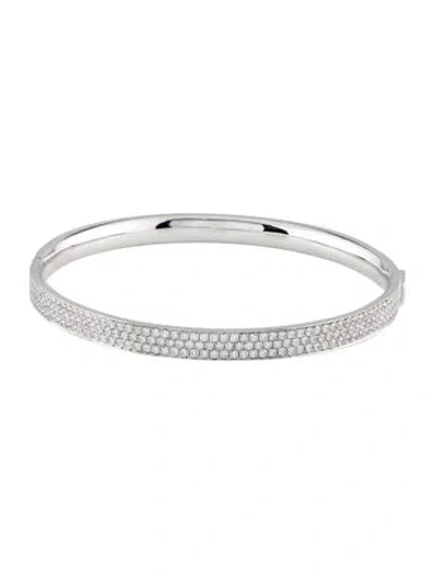 Pre-owned Bracelet 18k 5.00ctw Diamond Bangle , 7.5" In Multi